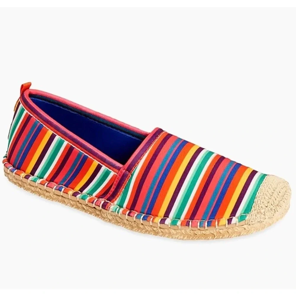 Seastar Beachwear Girls Size 1 Flats Espadrille Water Shoe NEW Candy Stripe $125